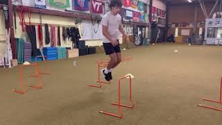 Zig-zag Hurdle Jumps