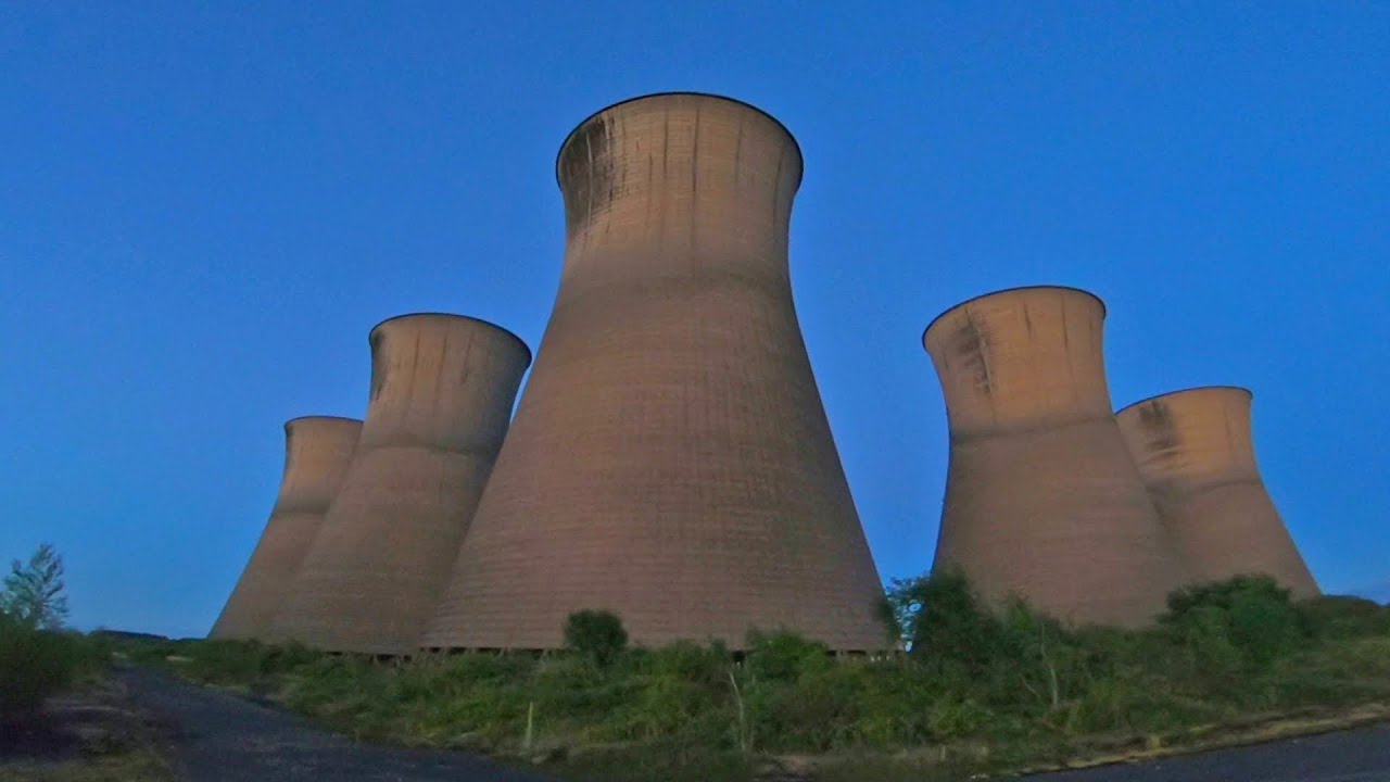 visiting abandoned power station cooling towers YouTube