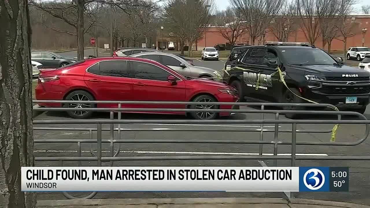 Child found, man arrested in stolen car abduction - YouTube
