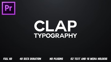 Rhythmic Typography Opener Premiere Pro Templates