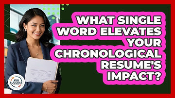 What Single Word Elevates Your Chronological Resume