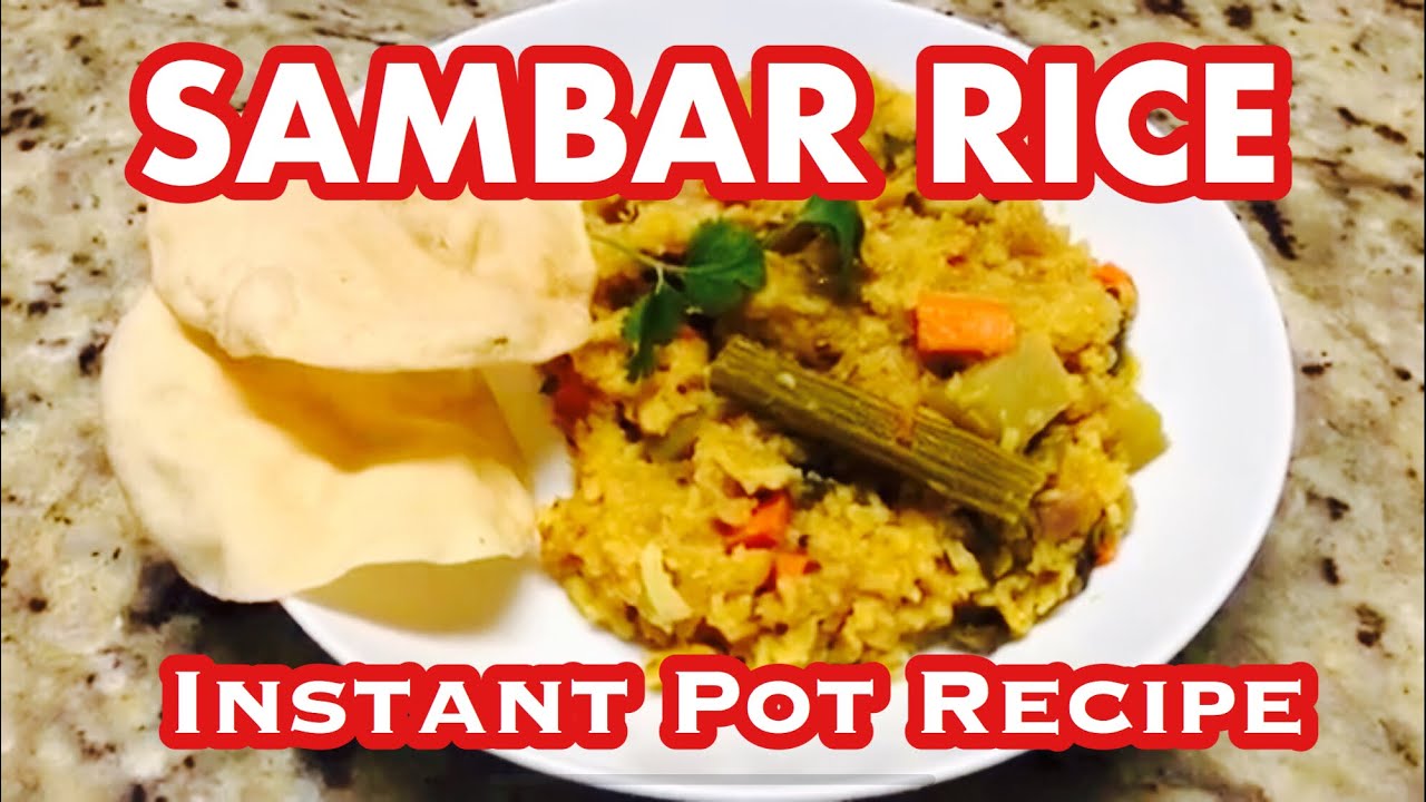 SAMBAR RICE in INSATANT POT Dal Rice in Instant Pot Instant Pot