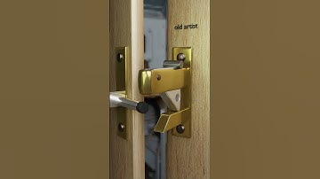 Automatic Gate Latch System #shorts Automatic door lock \\ #ideas Wooden gate latch #gatelatch