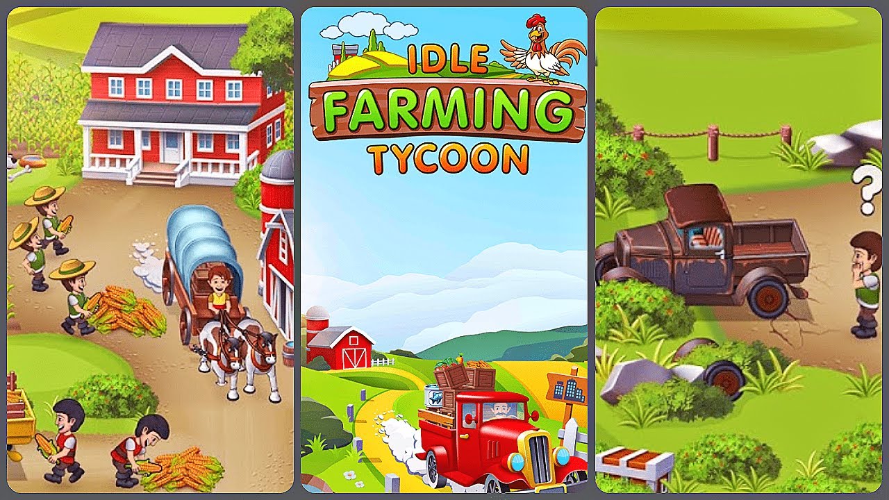 Idle Farming Tycoon Build Farm Empire (Gameplay Android) YouTube