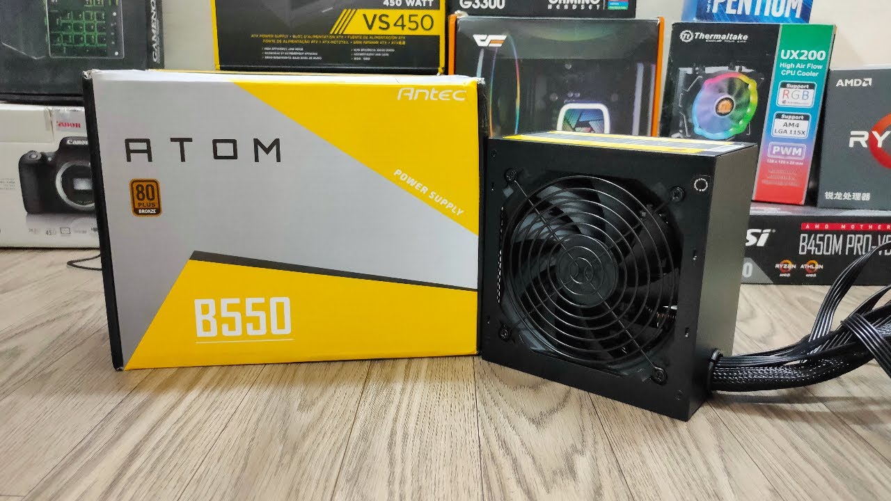 Antec Atom B550 Unboxing And Review | Best Budget 550 Watt Power Supply for Ryzen & Intel PC Builds