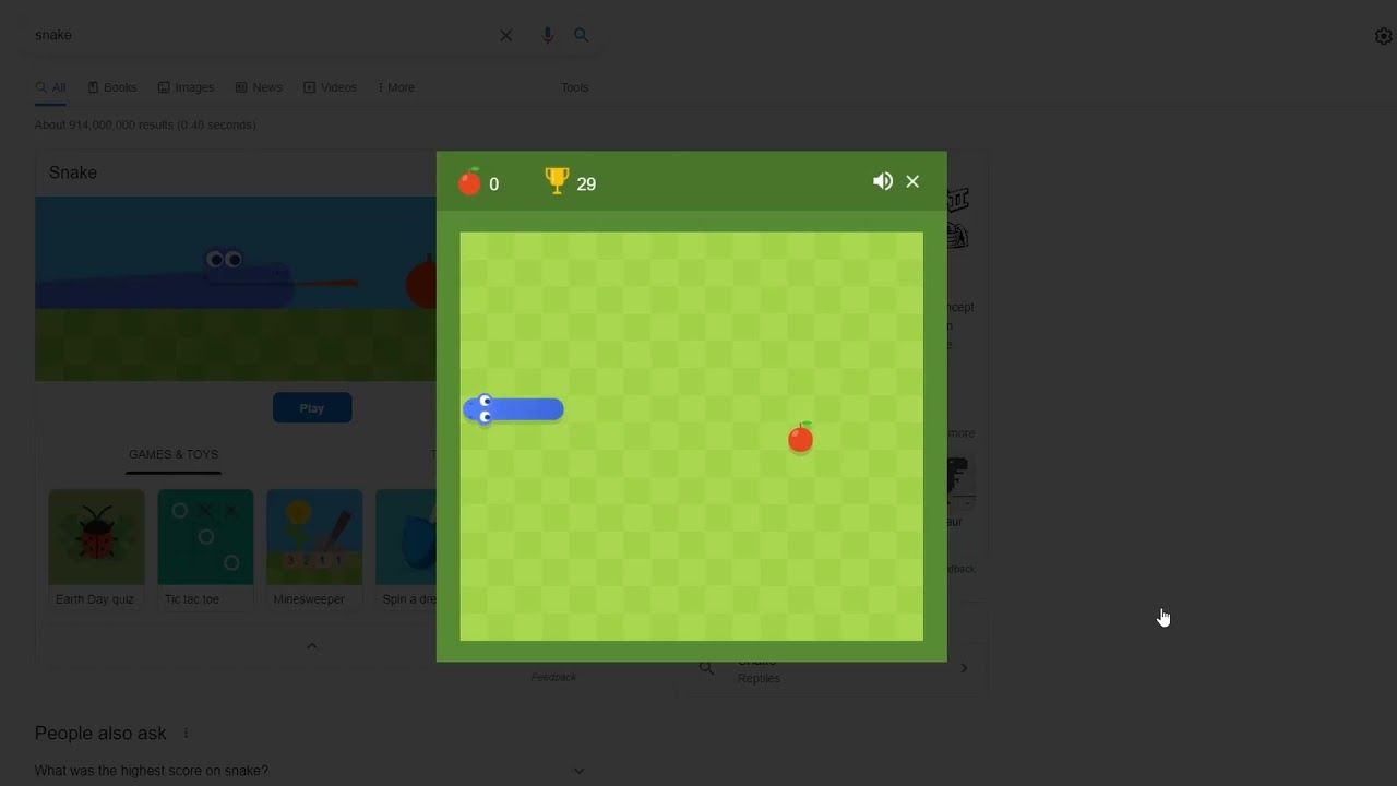 Google Snake (Web) high score by DynamiteDrake