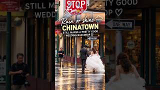 Rainy Day Wedding Photos in Honolulu Chinatown ☔️💍