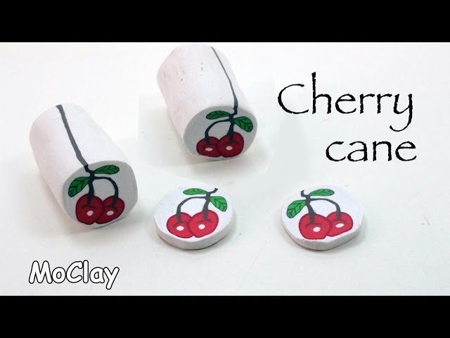 Polymer Clay Flower Sticks, Fruit Polymer Clay Sticks