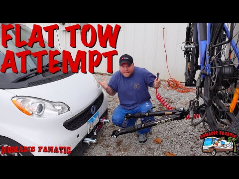 Flat Towing My Smart Car Behind RV ~ First Attempt...