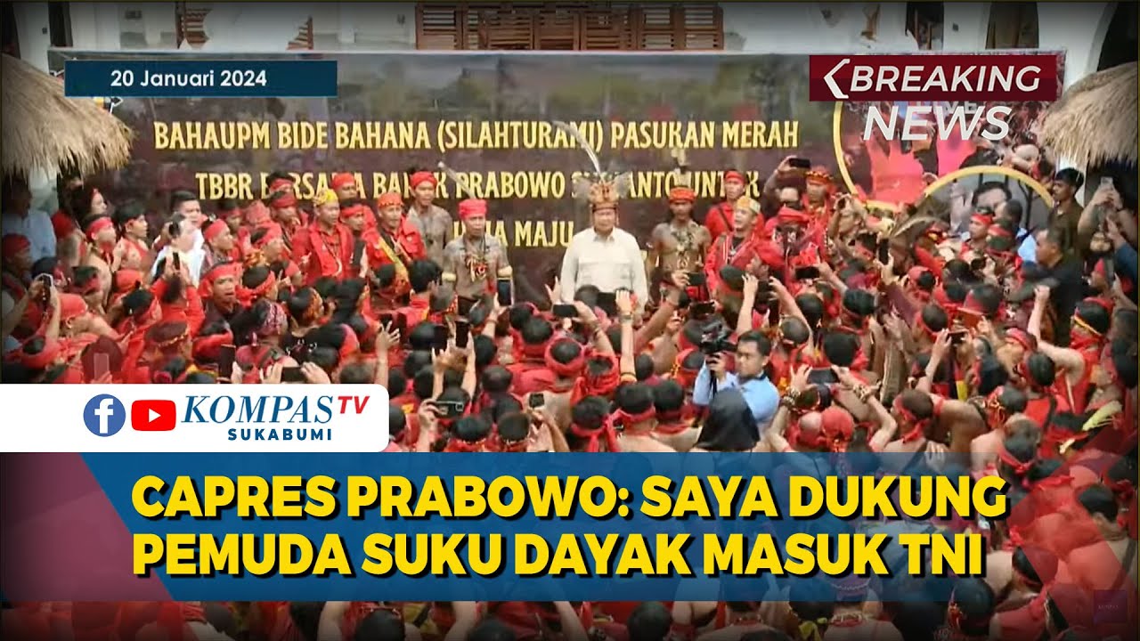 Kampanye Capres Prabowo Subianto Silaturahmi bersama Pasukan Merah dan Panglima TBBR