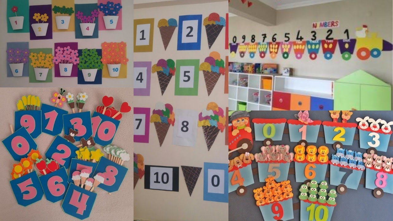 Pre-Classroom decoration ideas for Math Class/number learning ...