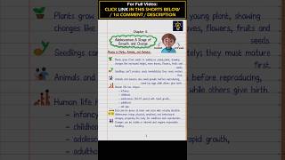 Adolescence: A Stage of Growth and Change | Class 7 Science | NCERT | Self Study Notes #shorts