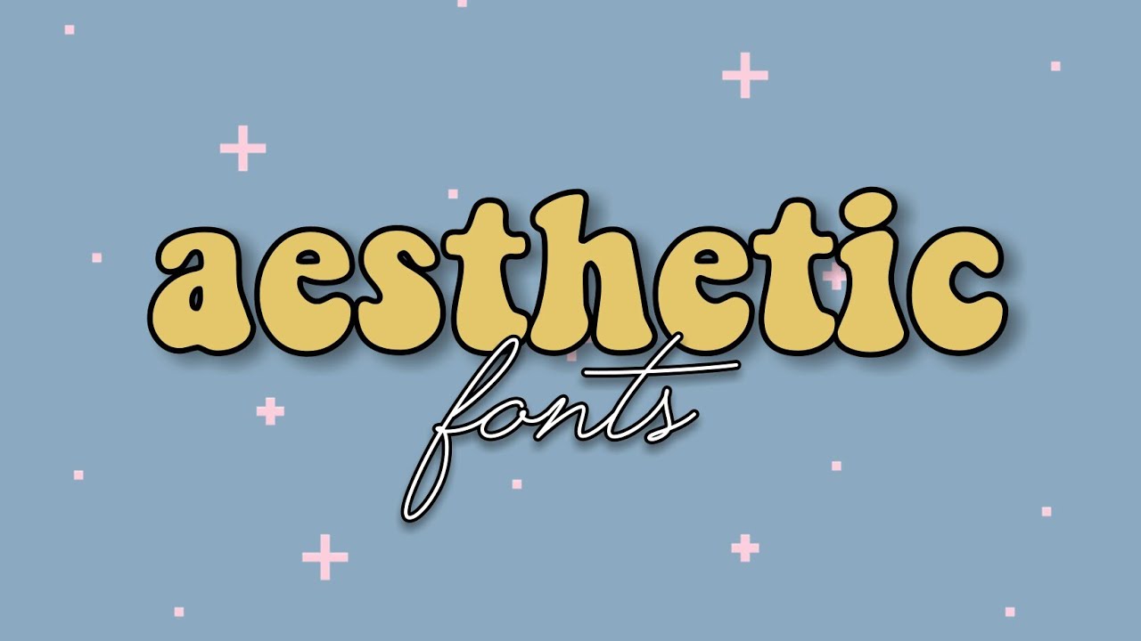 10 aesthetic fonts - YouTube