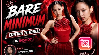 Bare minimum editing tutorial in inshot || easy tutorial for beginners || voice guided 