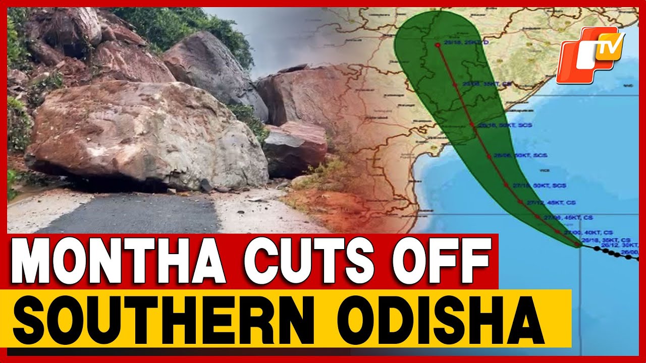Montha Triggers Landslides In Odisha; Cuts Off Road Connectivity, NDRF Deployed