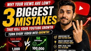 YouTube Growth Tips 2026: 3 Mistakes Killing Your Views 