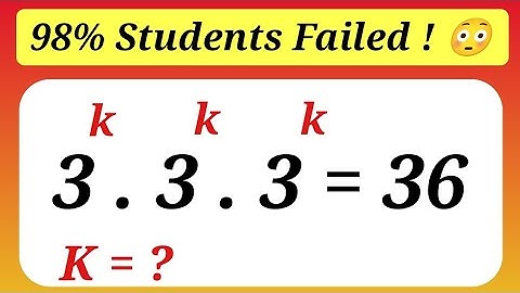 Olympiad Mathematics/A Nice Math Olympiad Exponential Problem./Find k?/Olympiad Algebra.