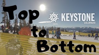 Top to Bottom Keystone Colorado Skiing 2019