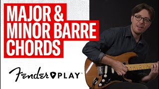 Learn EVERY Major & Minor Barre Chord in 7 Minutes | Fender Play chords