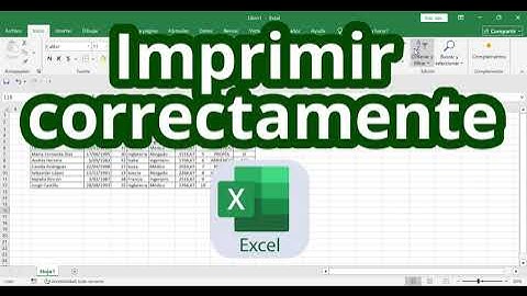 IMPRIMIR CORRECTAMENTE  - CURSO EXCEL