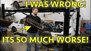 COOKED C4 Corvette LT1 TOP END TEARDOWN! Gnarly Damage! How Does This Even Happen?