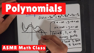 Polynomials - ASMR Math Class - Male Whispers, Markers & Whiteboard Sounds