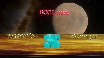 Body Centered Cubic Unit Cell , 3D Animation