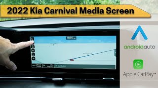 2022 Kia Carnival Media Screen | Setting up Android Auto, Apple Car Play and more!
