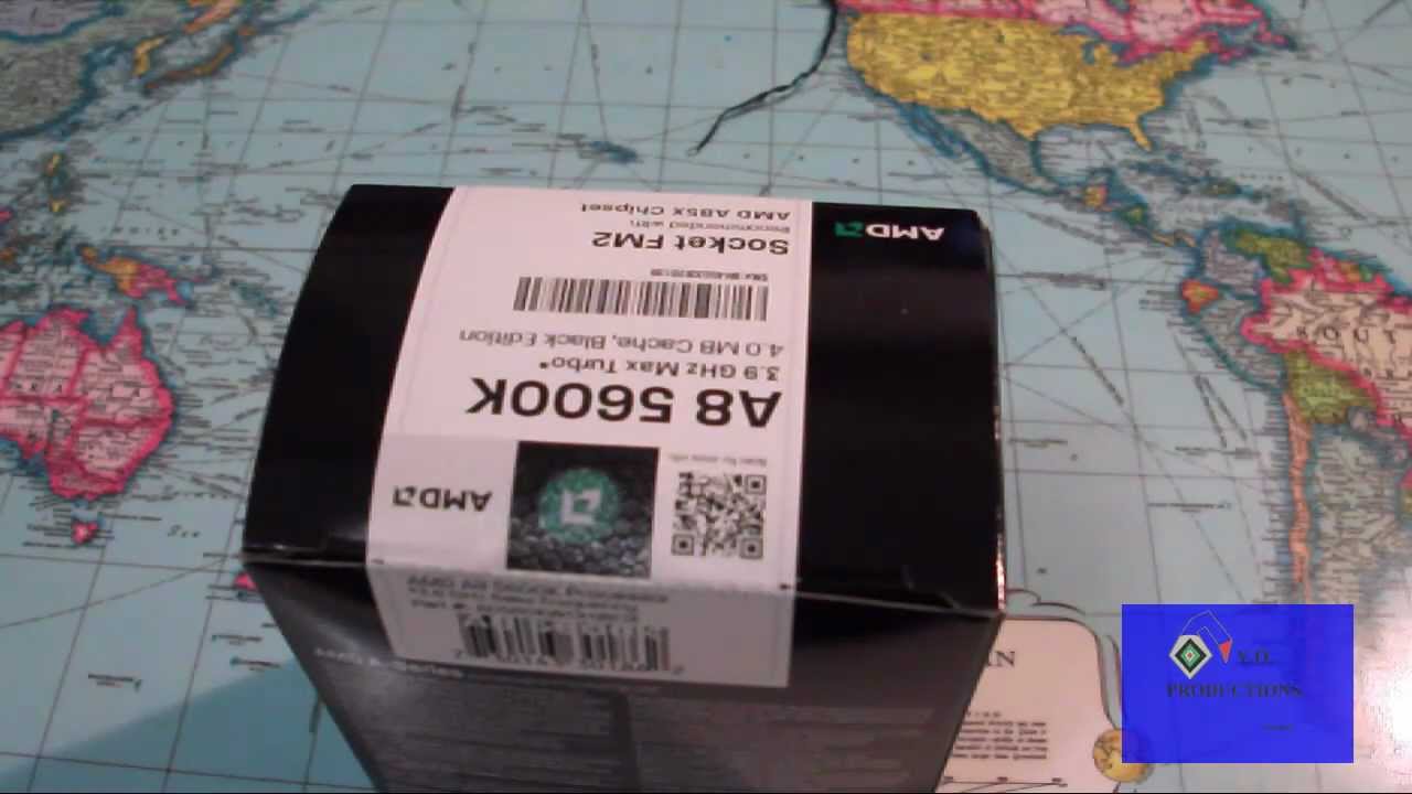 AMD A8-5600k Unlocked Quad-Core Processor Black Edition 3.6Ghz 4Mb L2 Cache FM2 - Unboxing - #66