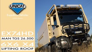 UNICAT Expedition Vehicle EX74HD MAN TGS 26.500 6X6 X4