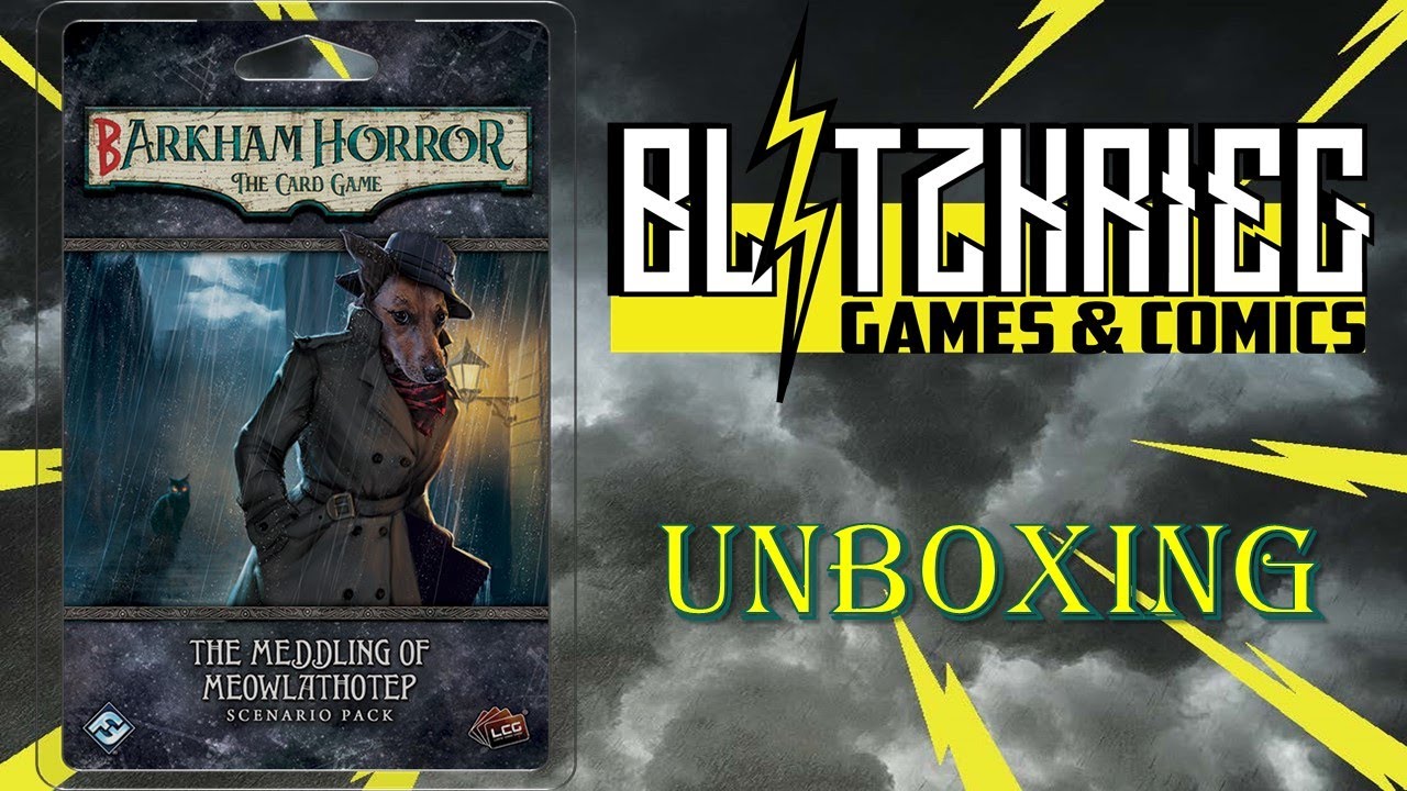 Barkham Horror Card Game Meddling of Meowlathotep Scenario Pack
