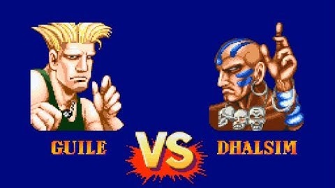 Street Fighter II Turbo Hyper Fighting - Guile vs. Dhalsim - Hardest Setting