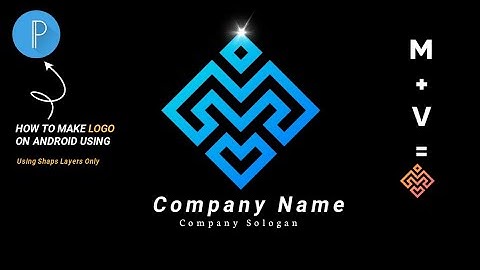 M+V Monogram Logo Design In Pixellab | How To Design A Logo In Pixellab Tutorial  || #ARXDesign