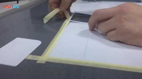 PVC foam board die cut AOKE DCH30 CNC flatbed sample cardboard paper box cutter plotter machine