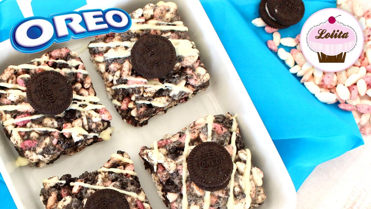 Receta de bocaditos de oreo y arroz inflado | Oreo con arroz inflado y chocolate blanco