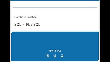 (DB실무) Part4-SQL 기본 및 활용-9.PL_SQL(1/2)