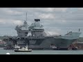 HMS Queen Elizabeth aircraft carrier gets turned around ⚓️