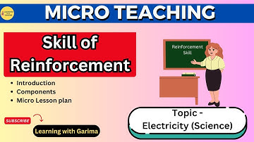 Micro Teaching Reinforcement Skill | Lesson Plan on Electricity (Science) | Learning with Garima