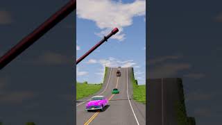Cars vs Spinning giant hammer #760 #beamngdrive