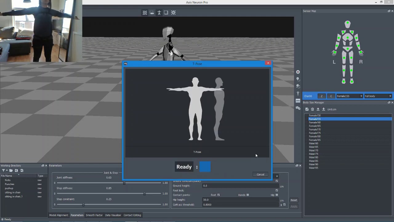 Lesson 2 - Full body reCalibration with the Noitom Perception Neuron Pro