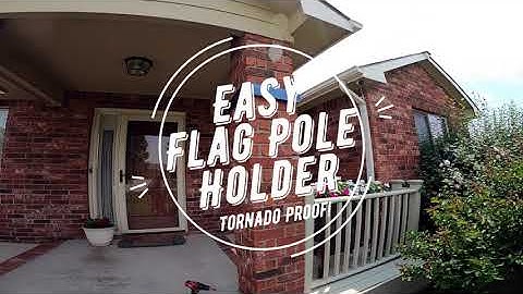 Flag Pole Holder - Brick Post Wrap