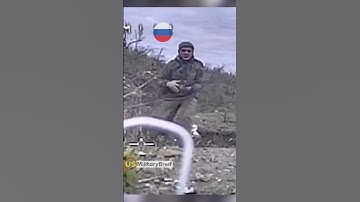 Russian Soldier Shocked by Ukrainian FPV Drone Ambush