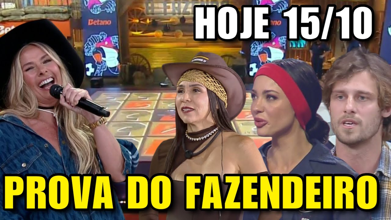 YONÁ GANHA PROVA DO FAZENDEIRO ANTECIPADA HOJE DIA 15/10 “PARABÉNS VOCÊ FOI GUERREIRA” A FAZENDA 17