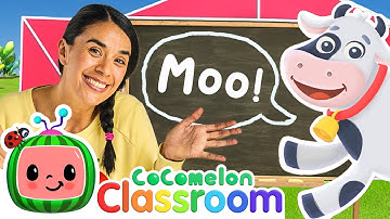 Learn Farm Animals and Sounds | Toddler Learning With Ms. Appleberry | CoComelon Classroom