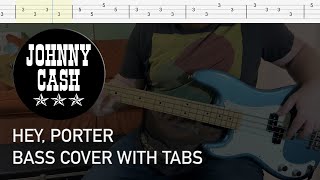Johnny Cash - Hey, Porter (Bass Cover with Tabs) screenshot 4