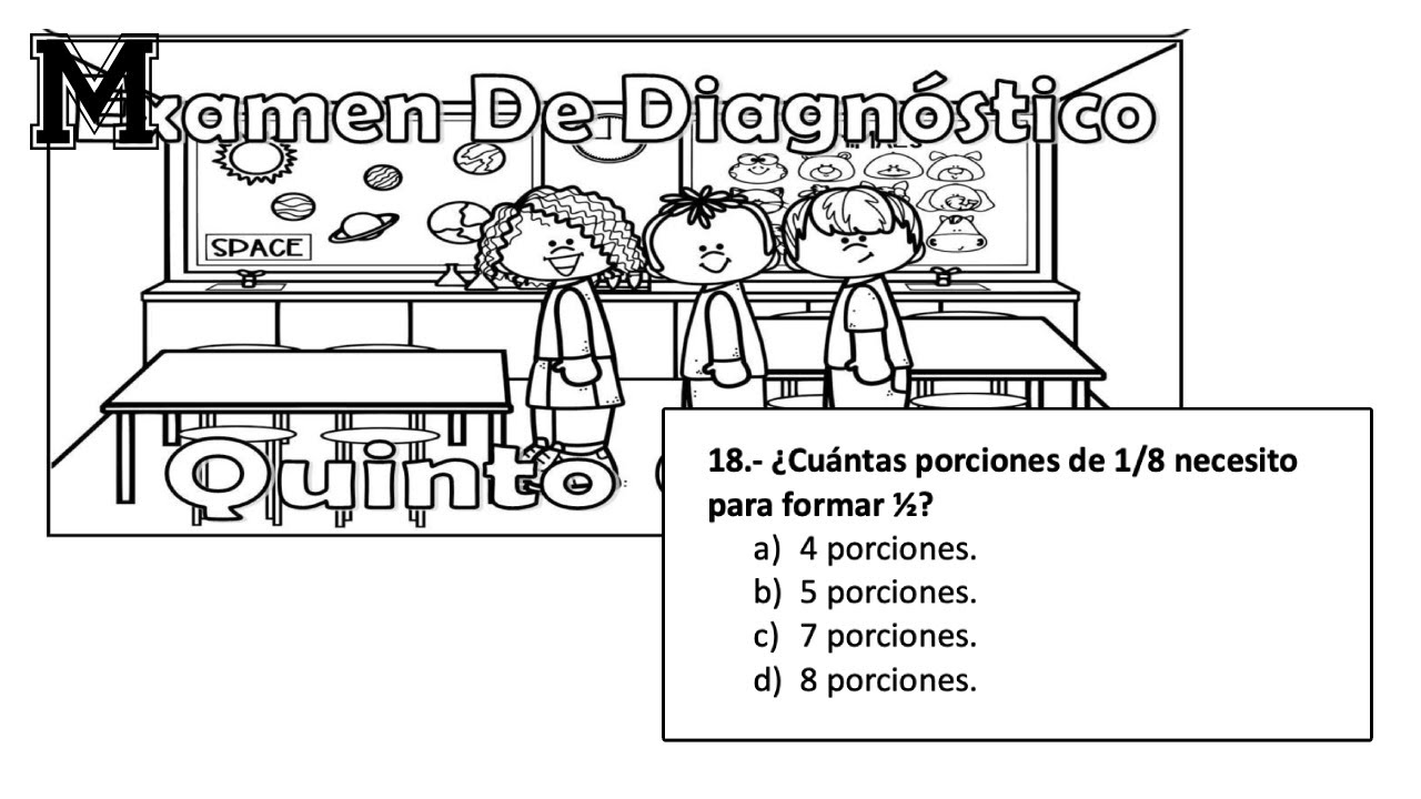 Cuantas Porciones De 1 8 Necesito Para Formar 1 2
