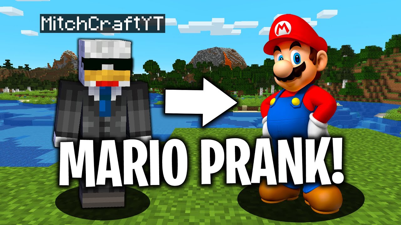 Mario PRANK in Minecraft! - Minecraft Trolling Video