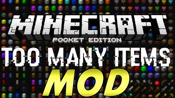 TOO MANY ITEMS MOD in MCPE | Minecraft PE (Pocket Edition) Mods 0.11.0 / 0.11.1