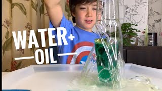 Эксперимент с маслом и водой