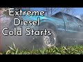 New EXTREME diesel cold starts Compilation 98